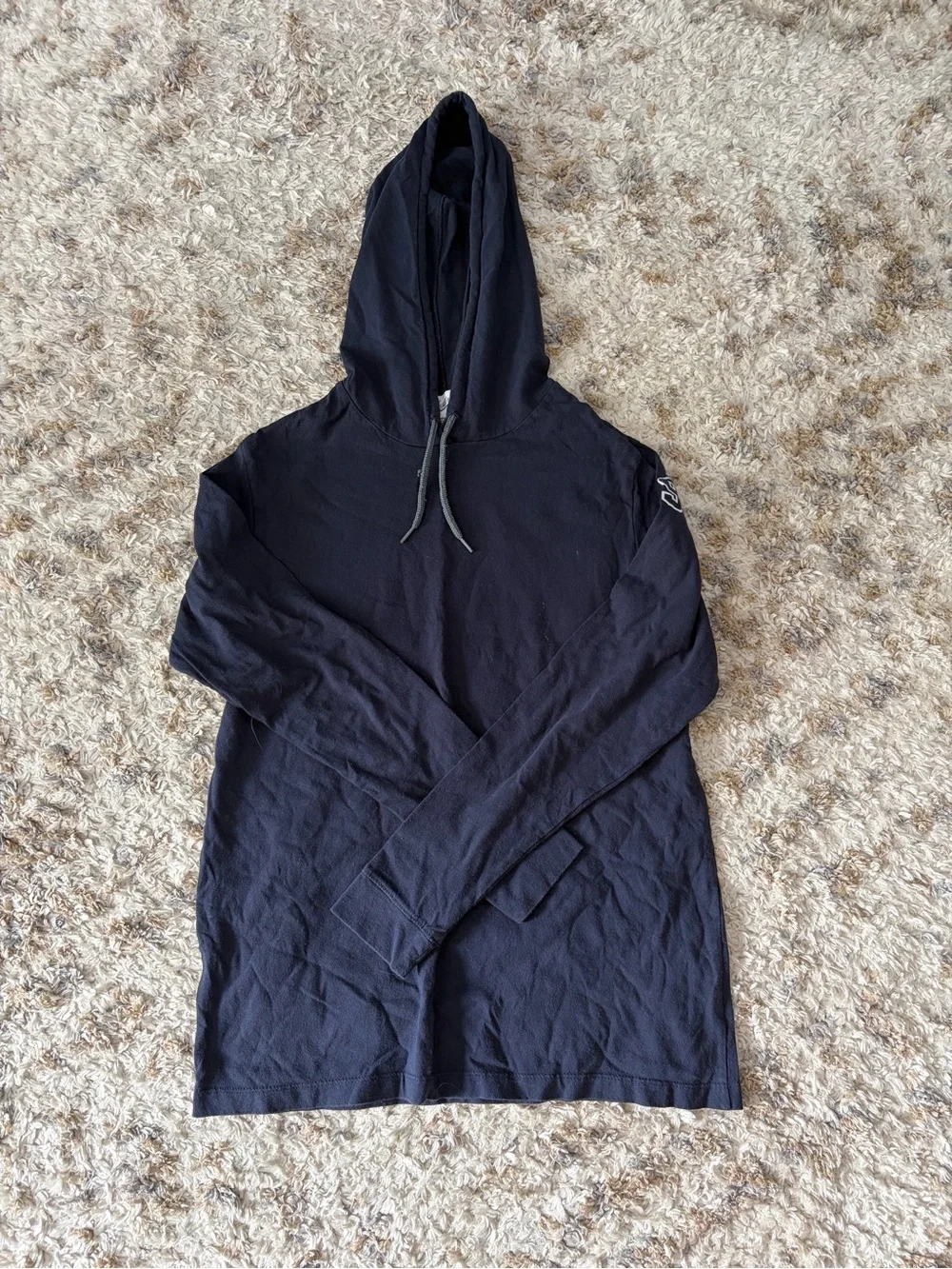 Men's Black Crewneck Hoodie